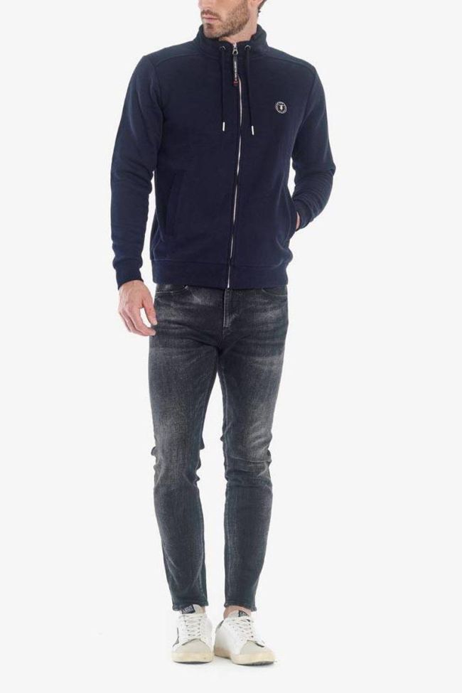 Navy Brizar zipped sweatshirt