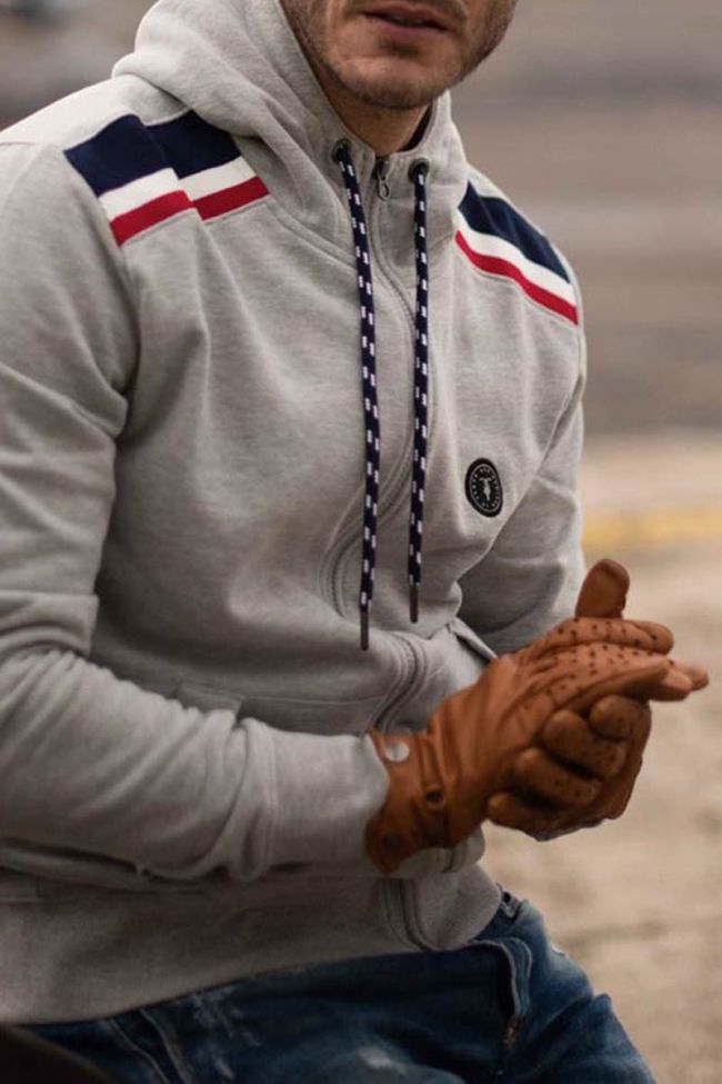 Celto zipped sweatshirt grey