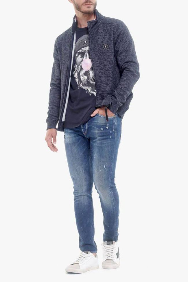 Navy Nistan zipped sweatshirt