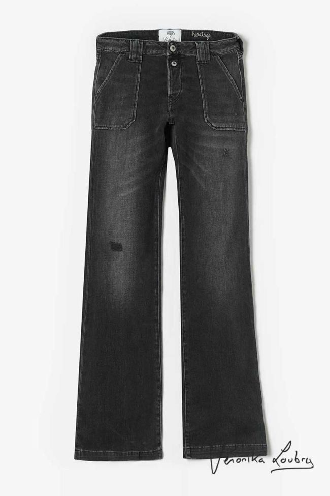 Agathe flare by Véronika Loubry jeans destroy black  N°1