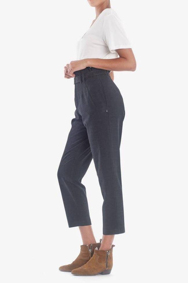 Jen high waist navy trousers
