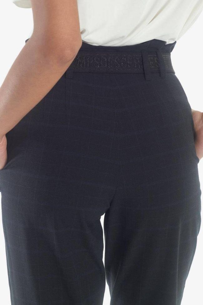 Jen high waist navy trousers