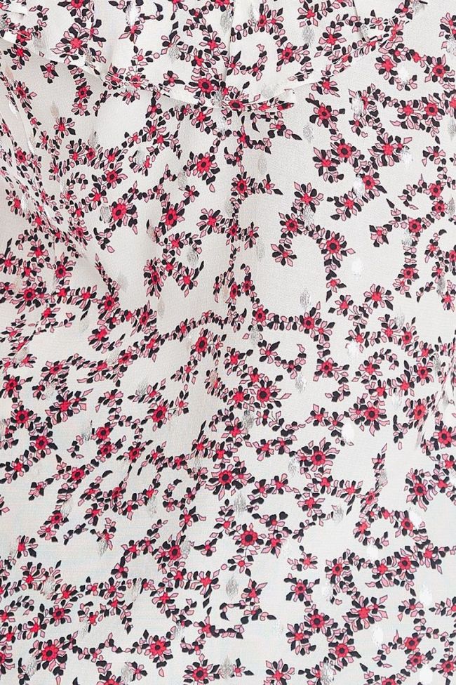 White floral pattern Aleksa top