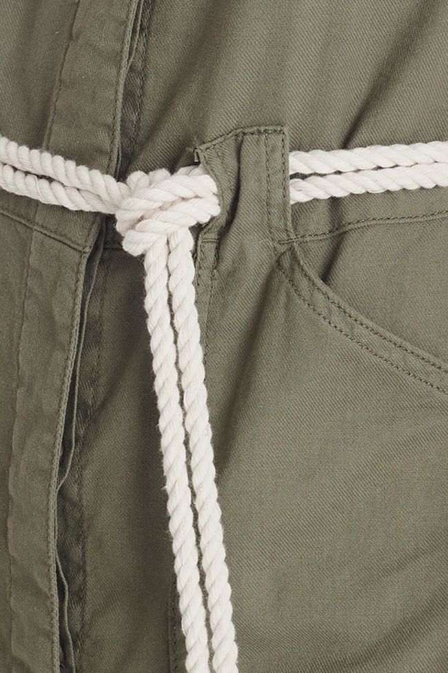 Khaki canvas Alix dress