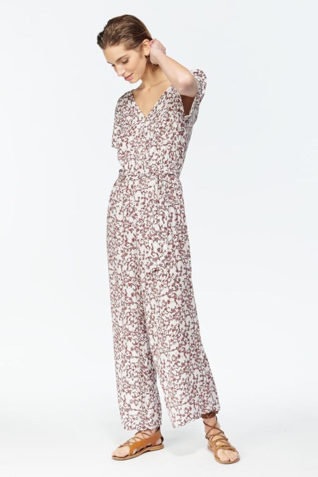 White floral pattern Galice jumpsuit