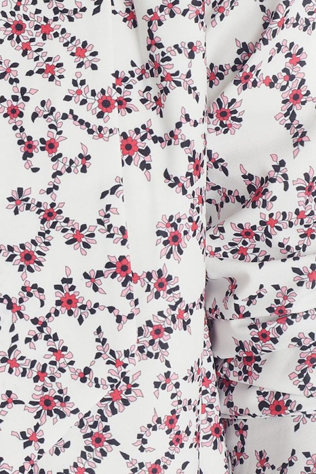 White flora pattern Goya jacket