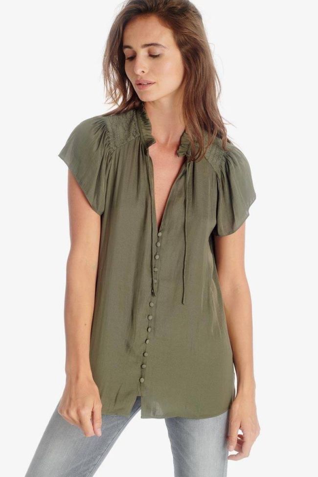 Khaki Laure top