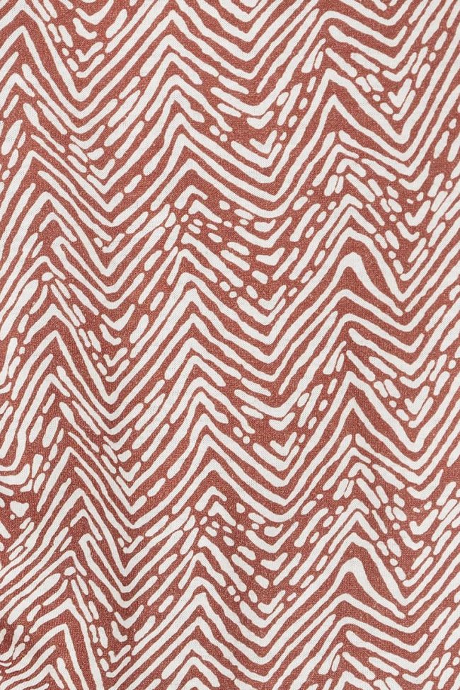 Brown Lidy top with ethnic pattern