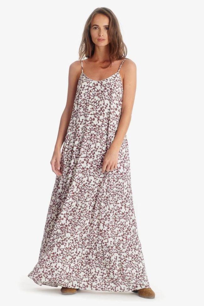 White floral pattern Melina dress