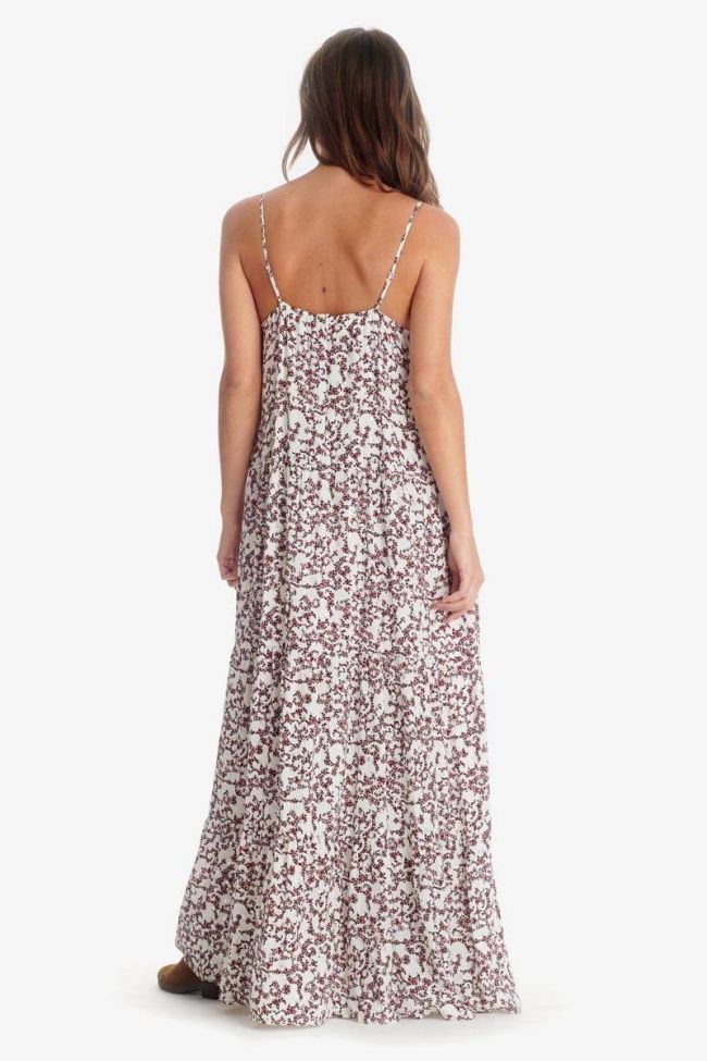 White floral pattern Melina dress