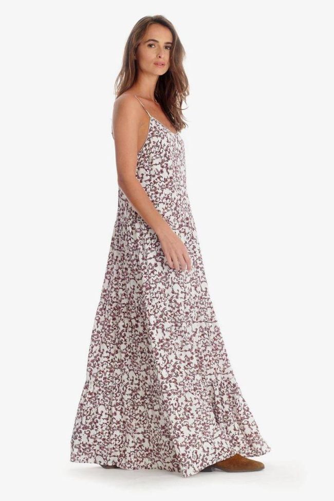 White floral pattern Melina dress