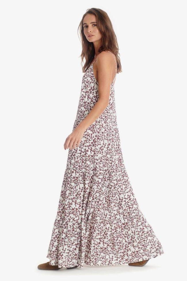White floral pattern Melina dress