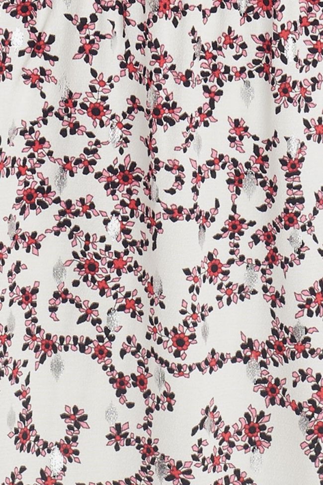 White floral pattern Melina dress