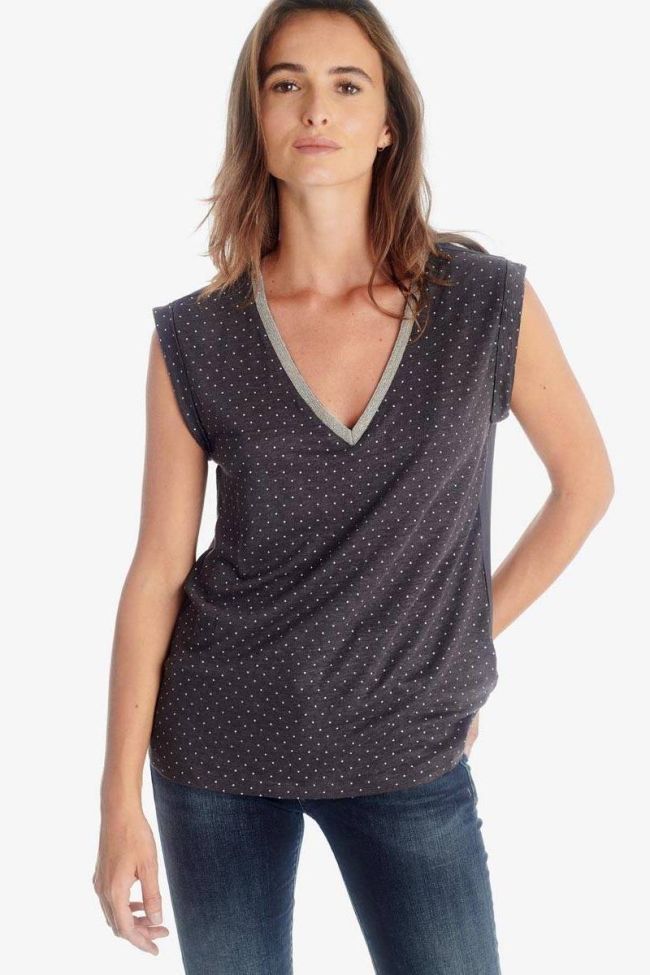 Charcoal grey Odile top