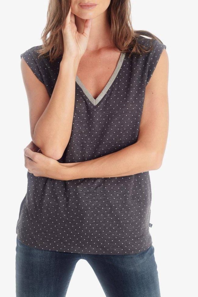 Charcoal grey Odile top