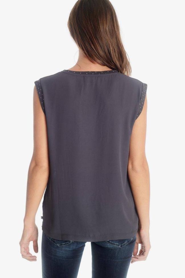 Charcoal grey Odile top