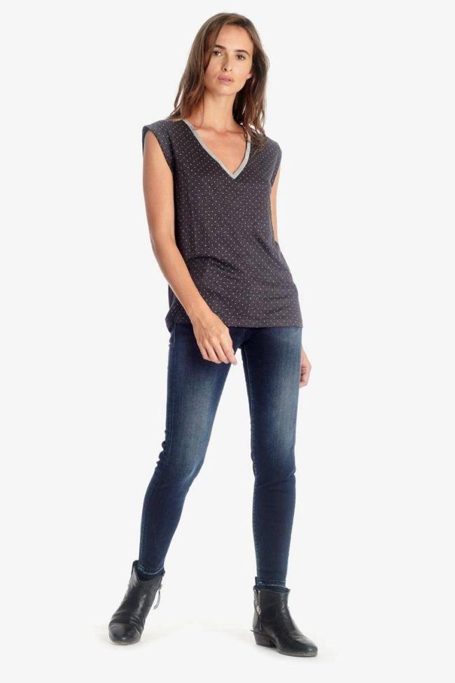 Charcoal grey Odile top