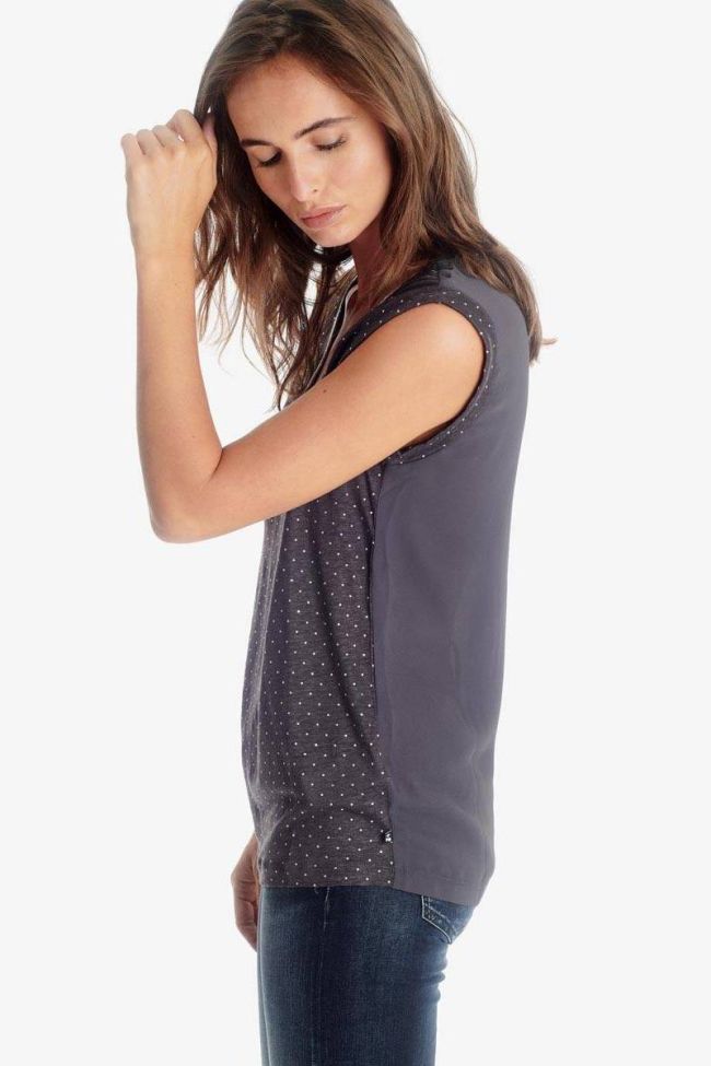 Charcoal grey Odile top