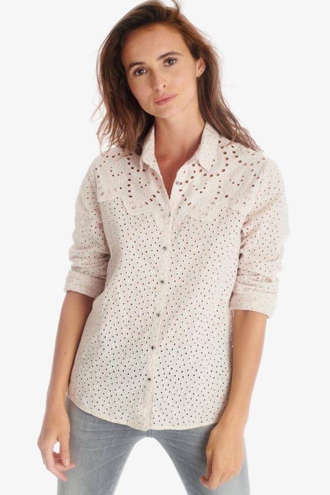 Embroidered cream Petrone shirt