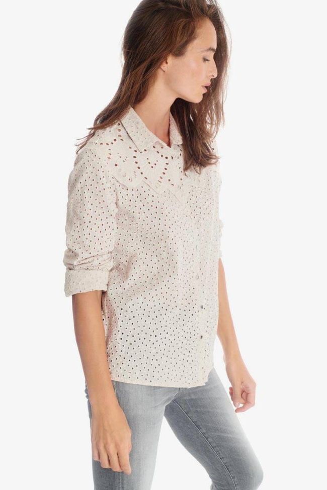 Embroidered cream Petrone shirt