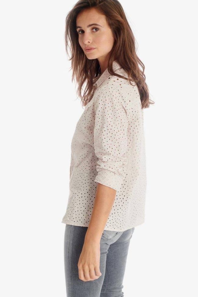Embroidered cream Petrone shirt