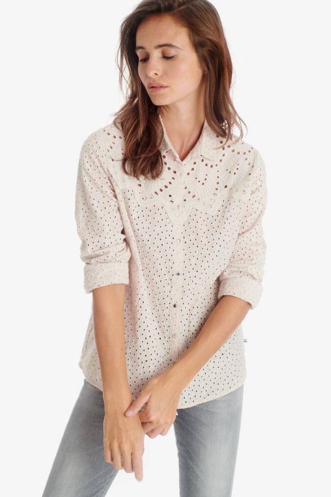 Embroidered cream Petrone shirt