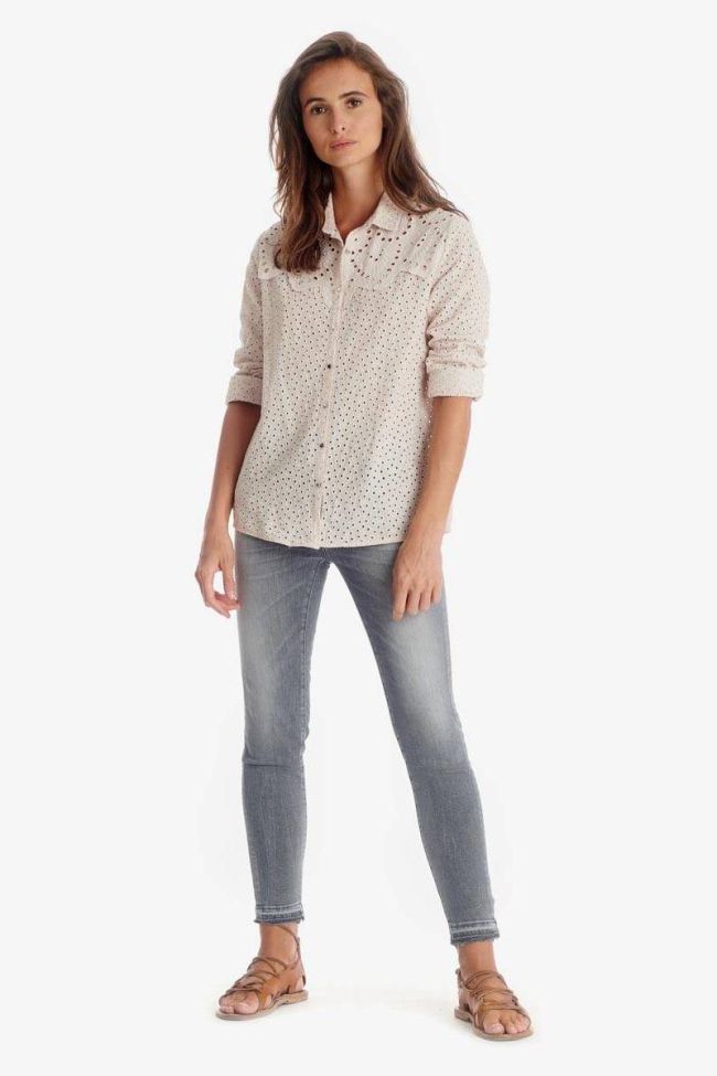 Embroidered cream Petrone shirt
