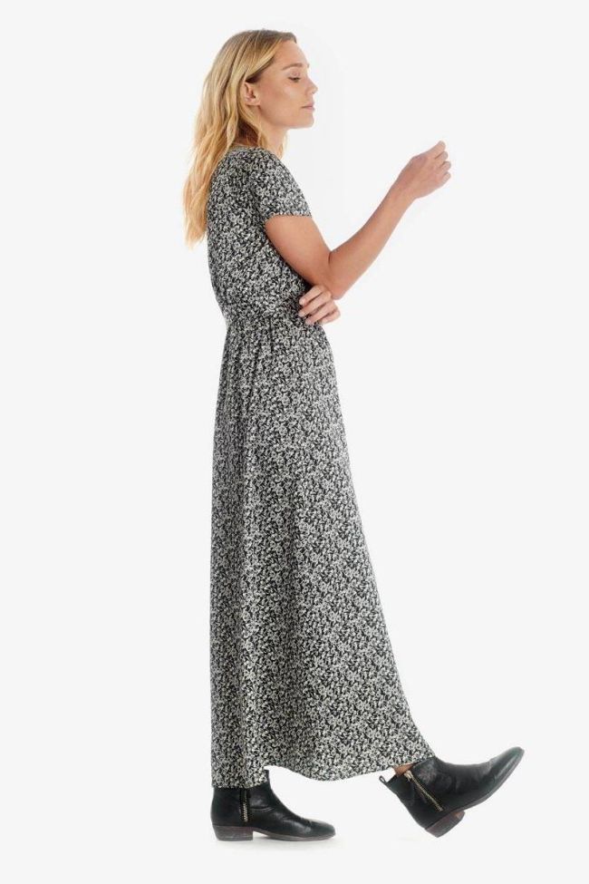 Black Rugy dress with floral pattern