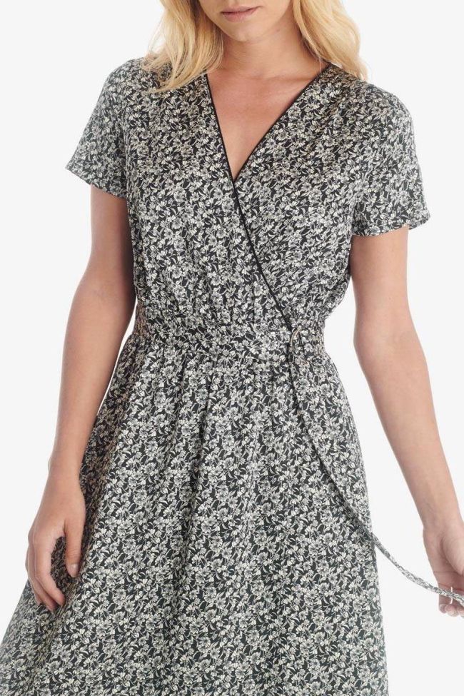 Black Rugy dress with floral pattern