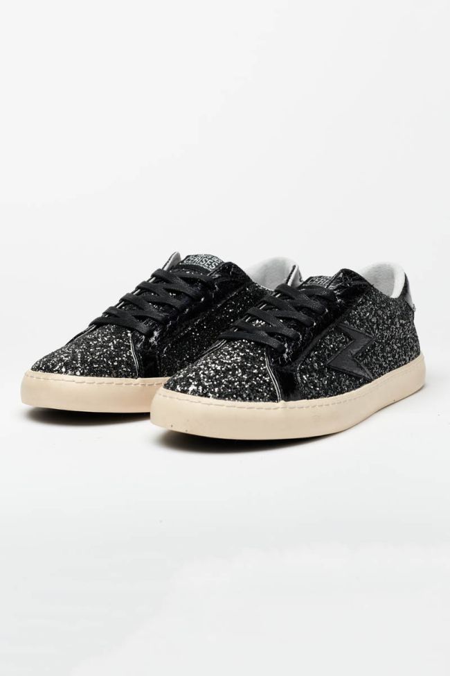 Black Soho glitter sneakers