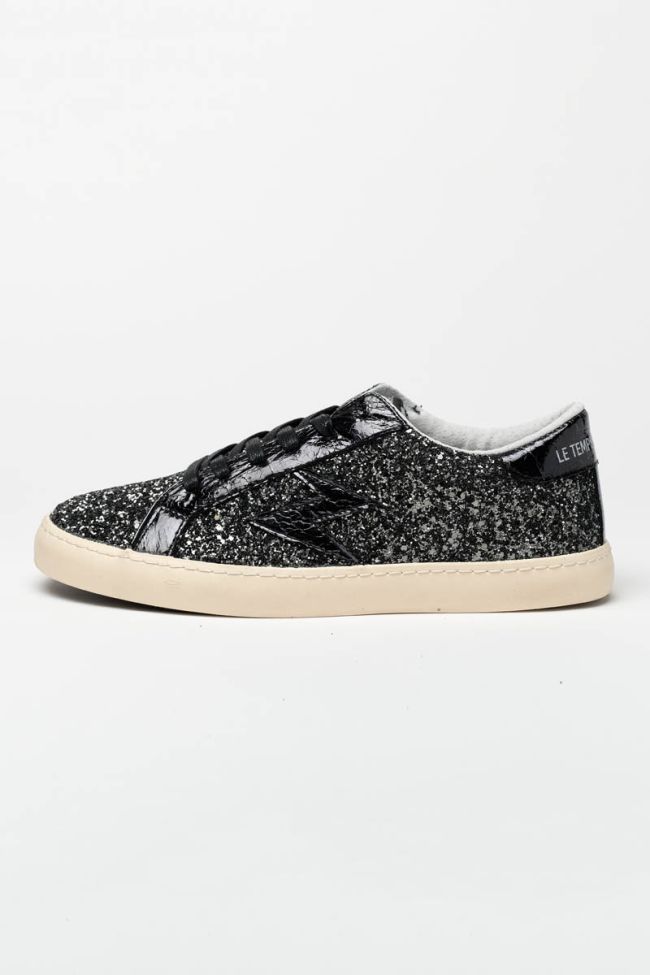 Black Soho glitter sneakers