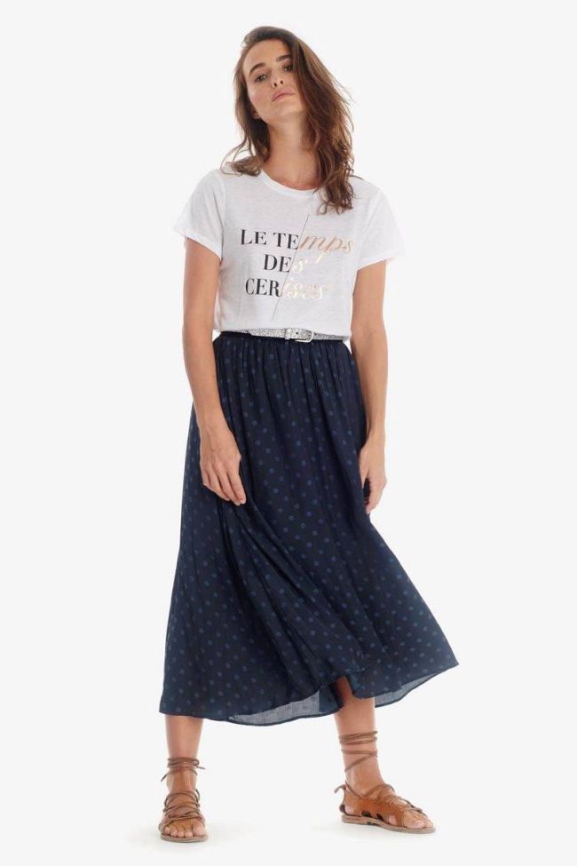 Navy blue Tick skirt