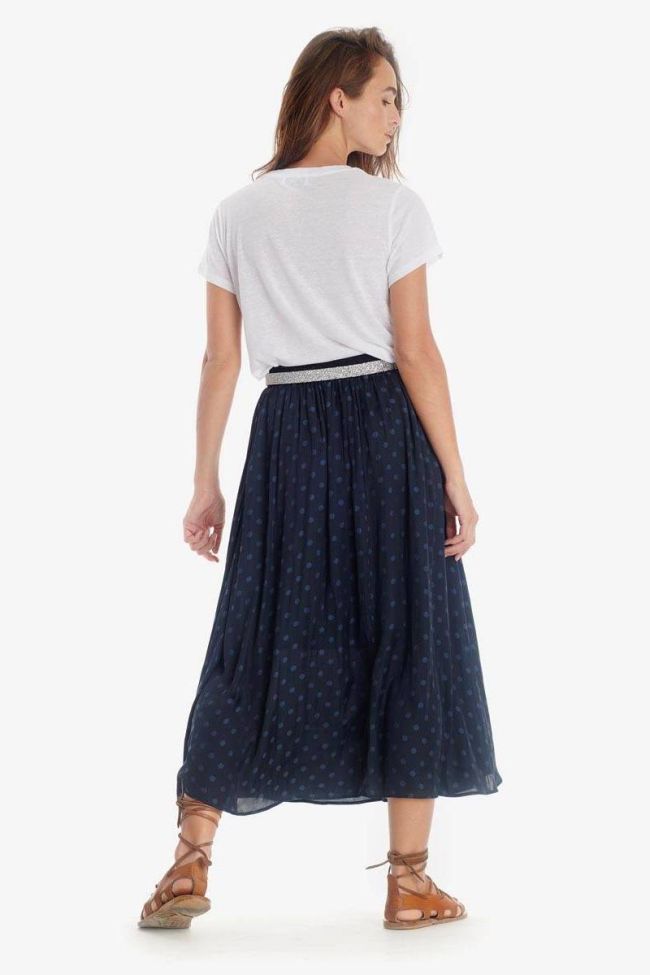 Navy blue Tick skirt