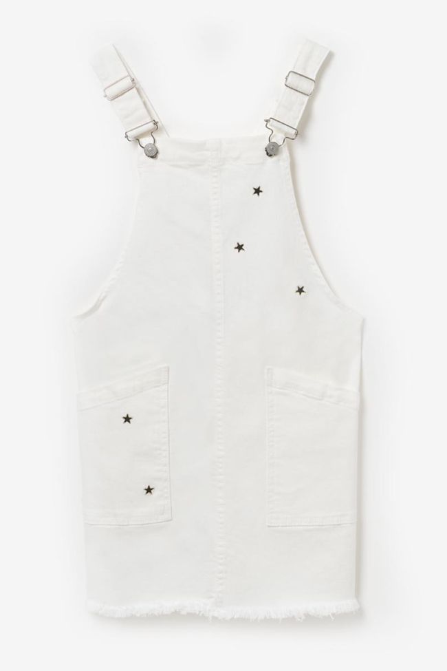 White Carlita dungarees