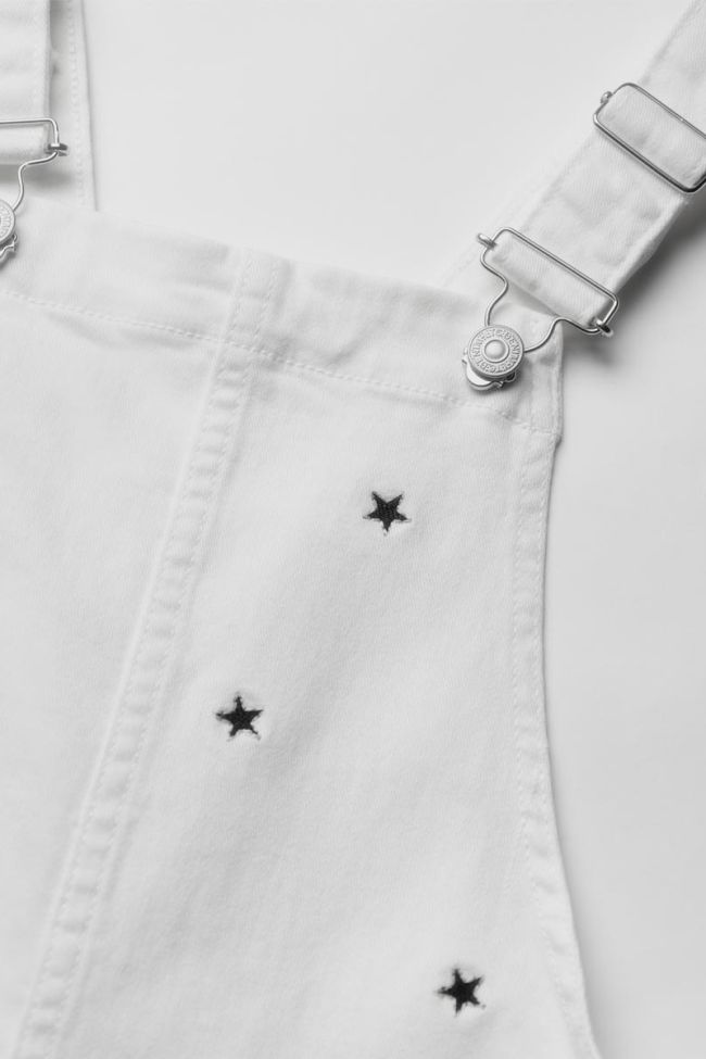 White Carlita dungarees