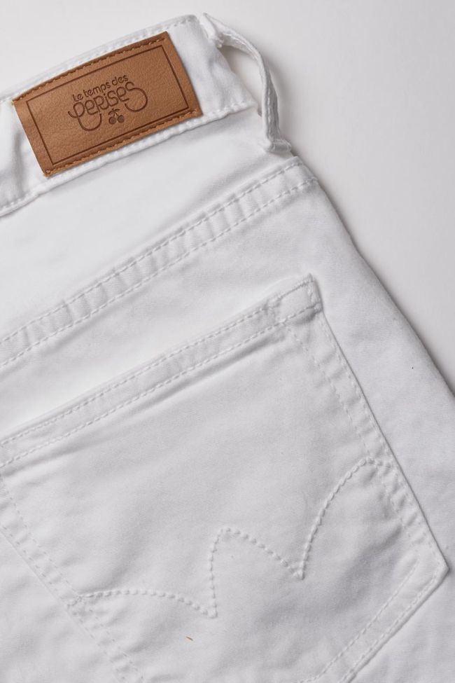 White denim Col3 shorts