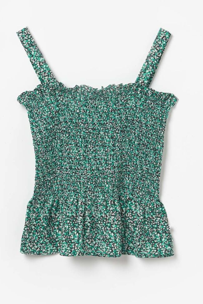 Green floral pattern Hedygi tank top