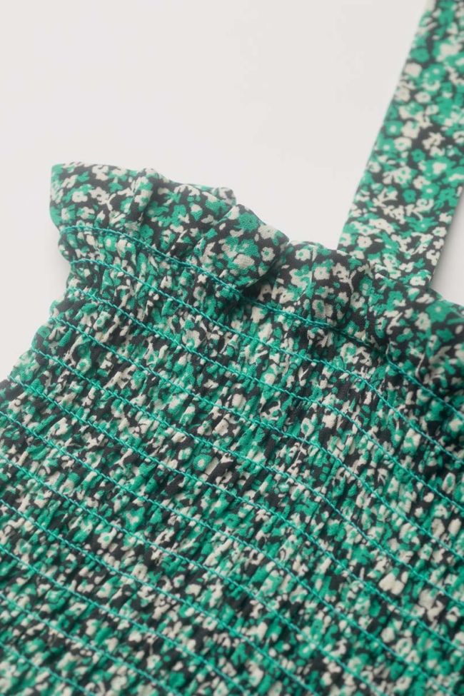 Green floral pattern Hedygi tank top