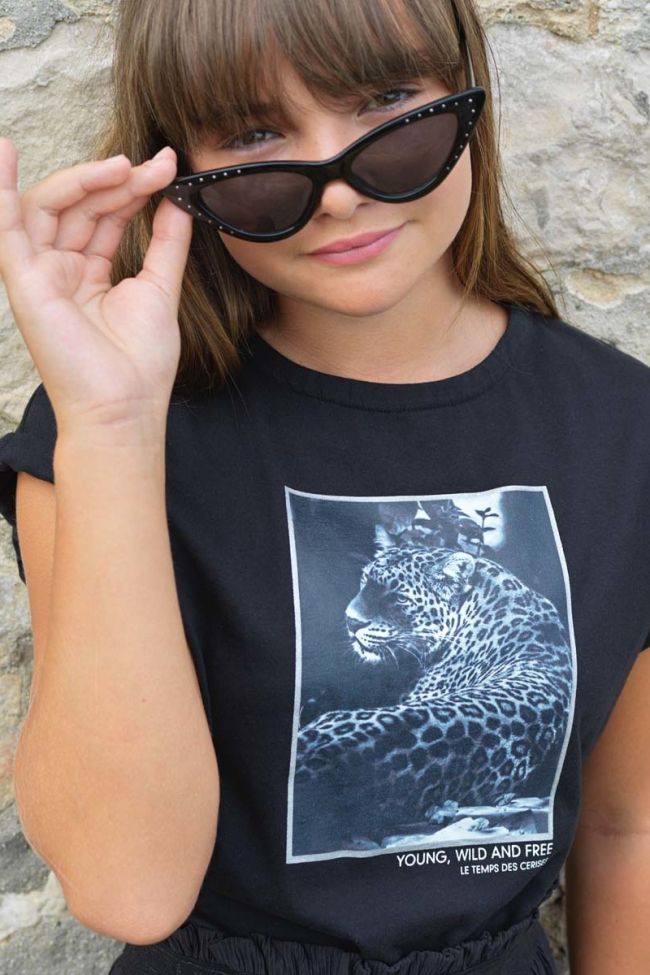 Black Hellogi printed t-shirt