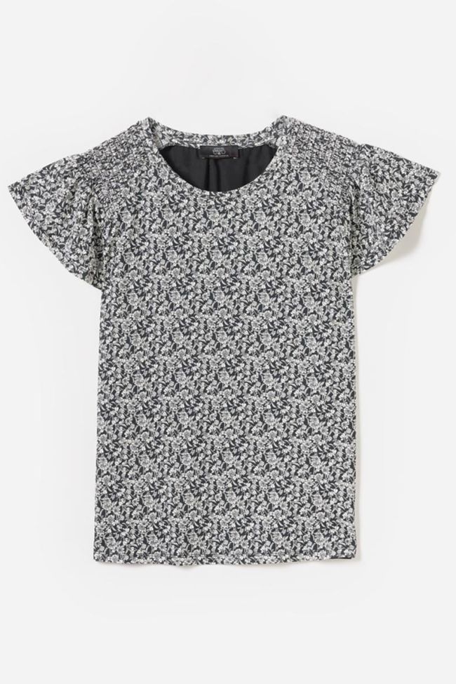 Black floral pattern Maggi t-shirt