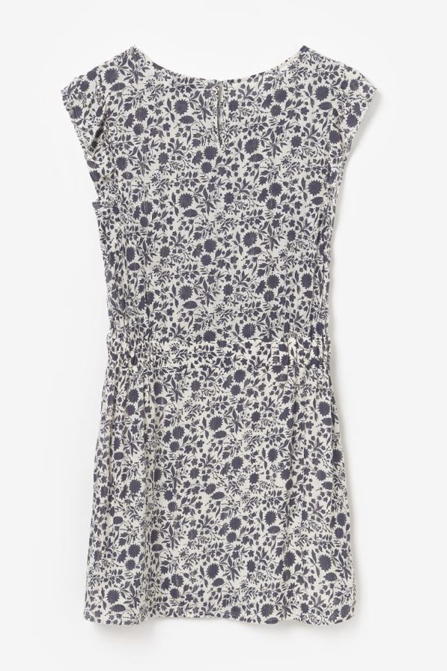 Navy and white floral pattern Maouigi dress