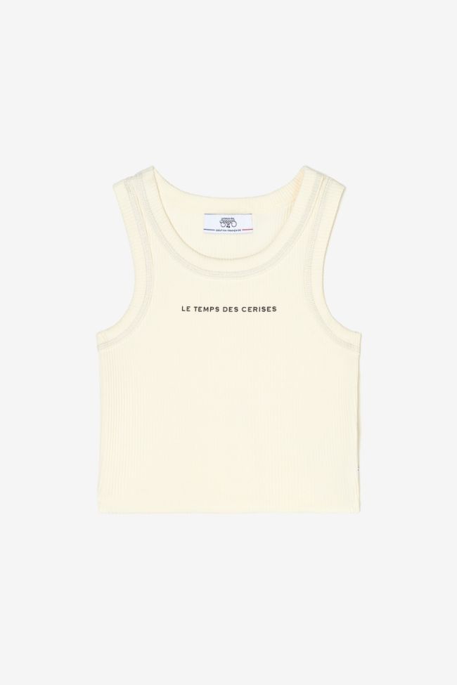 Cream Murgi crop top