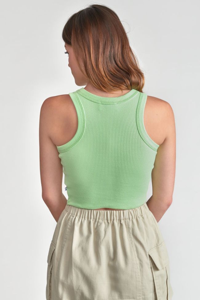 Lime green Murgi crop top