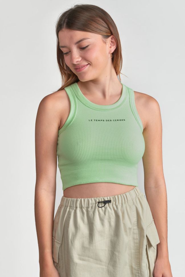 Lime green Murgi crop top