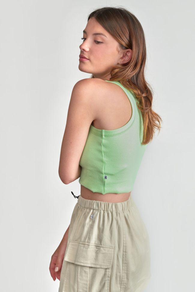 Lime green Murgi crop top