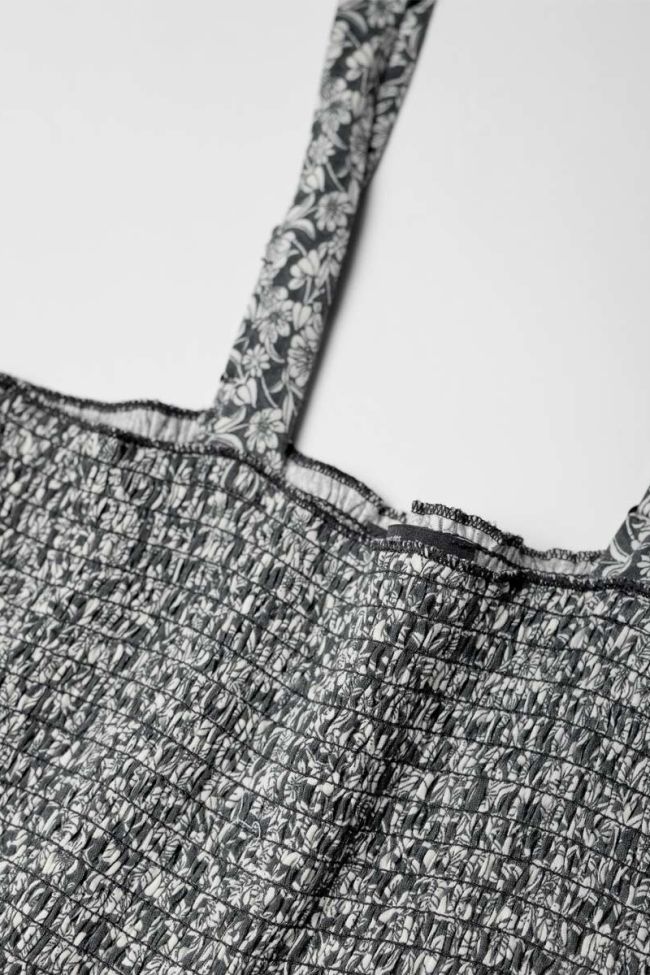 Black floral pattern Telagi trouser jumpsuit