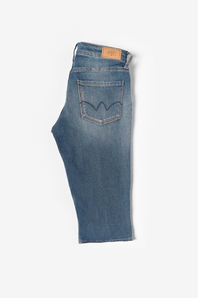 Stonewashed blue Vita capri pants