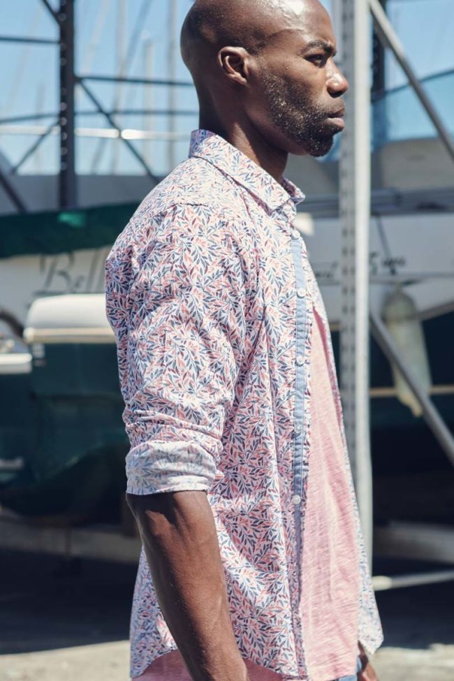 White floral pattern Baxel shirt