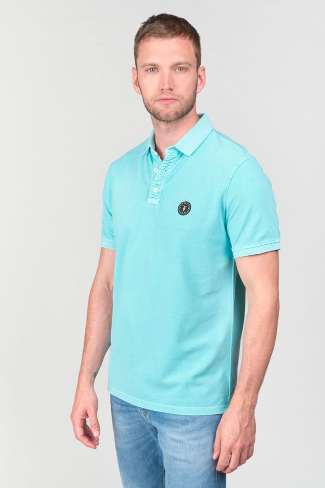Turquoise blue Dylon polo shirt