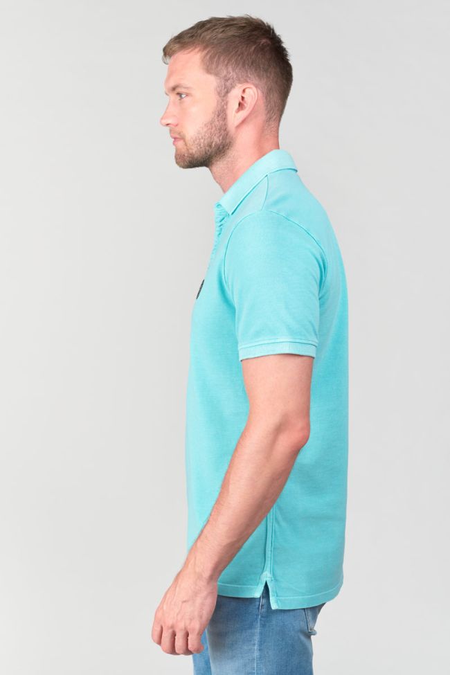 Turquoise blue Dylon polo shirt
